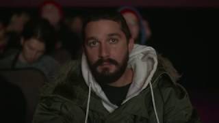 What movie is shia watching